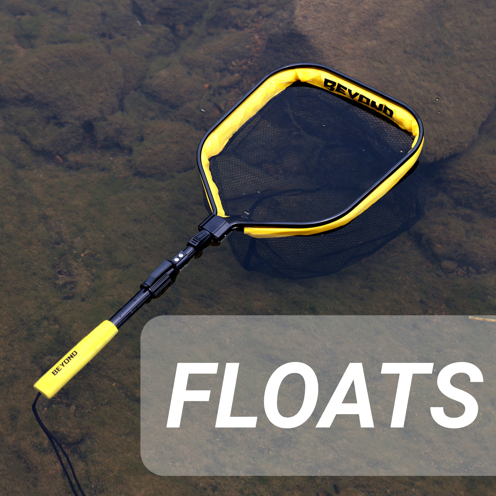 Beyond Floating Fishing Net with Telescopic Handle - Foldable Landing Net