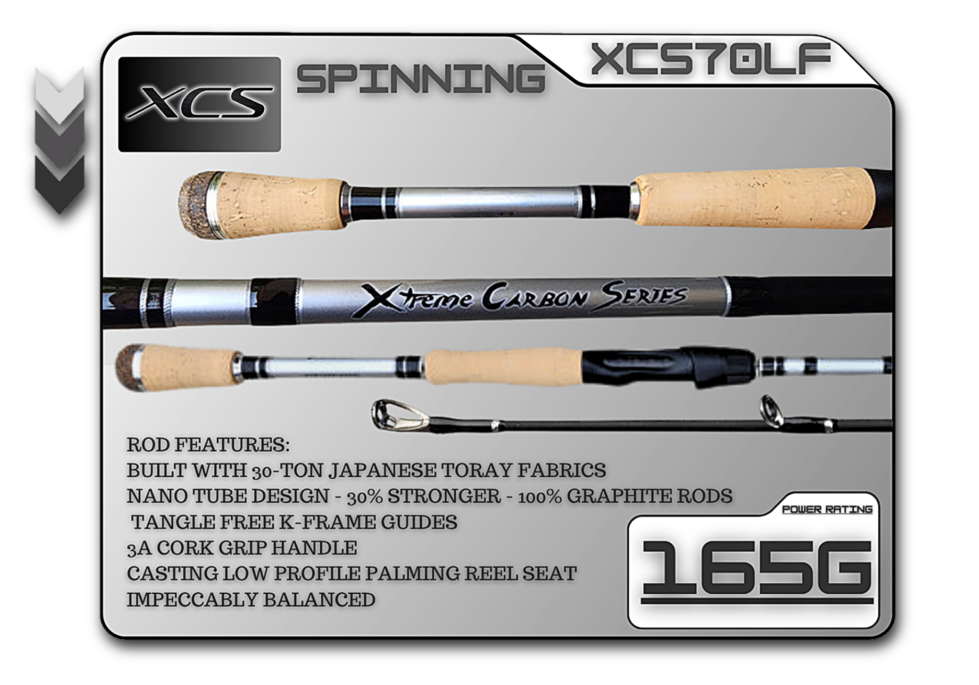 XCS70LF (165g) 7'0" Light Fast Spinning