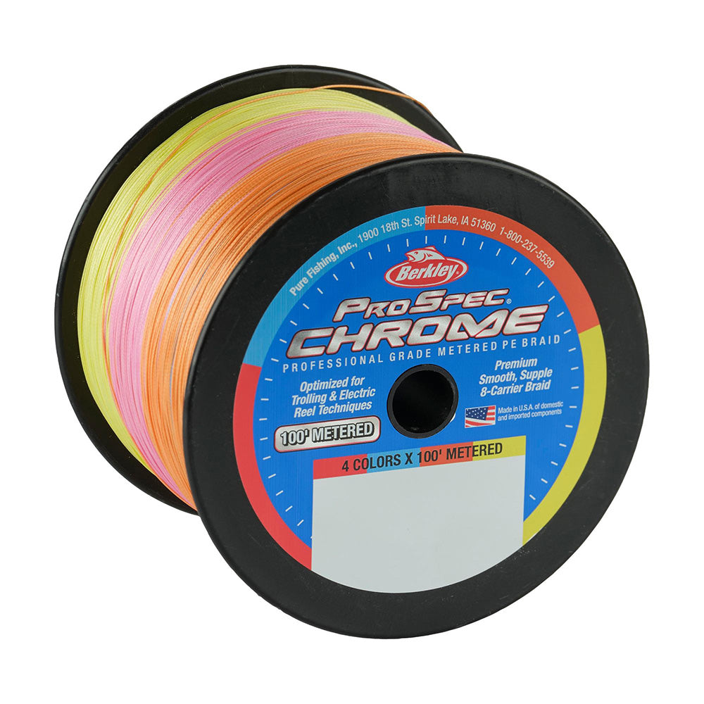 Berkley ProSpec Chrome 4 x 100 Metered Braid  65lb  3500yd 1640958