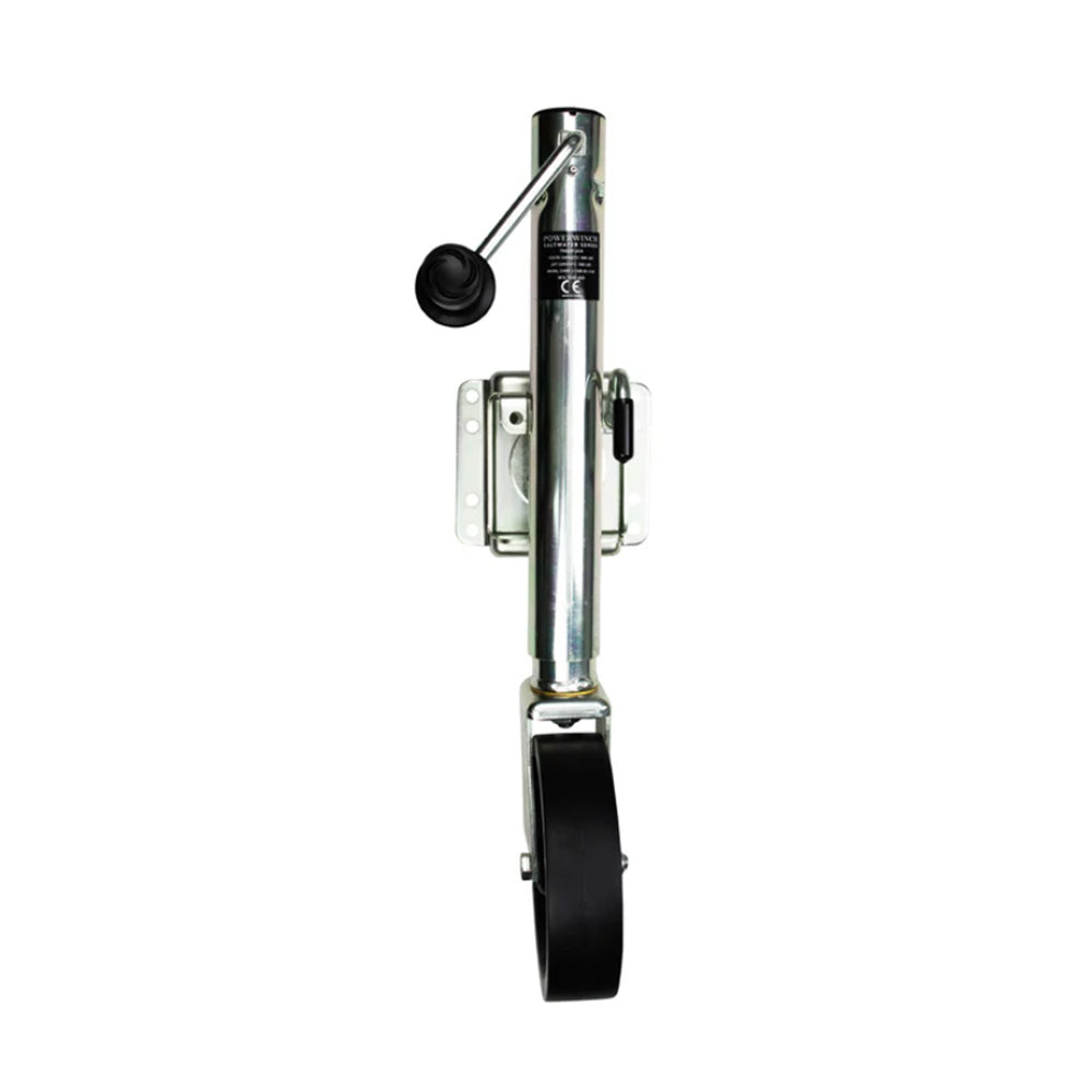 Powerwinch Saltwater Series Jack  1500lb WeldOn Single Wheel Zinc 500 HR Salt Spray 21600J1500B2ZR