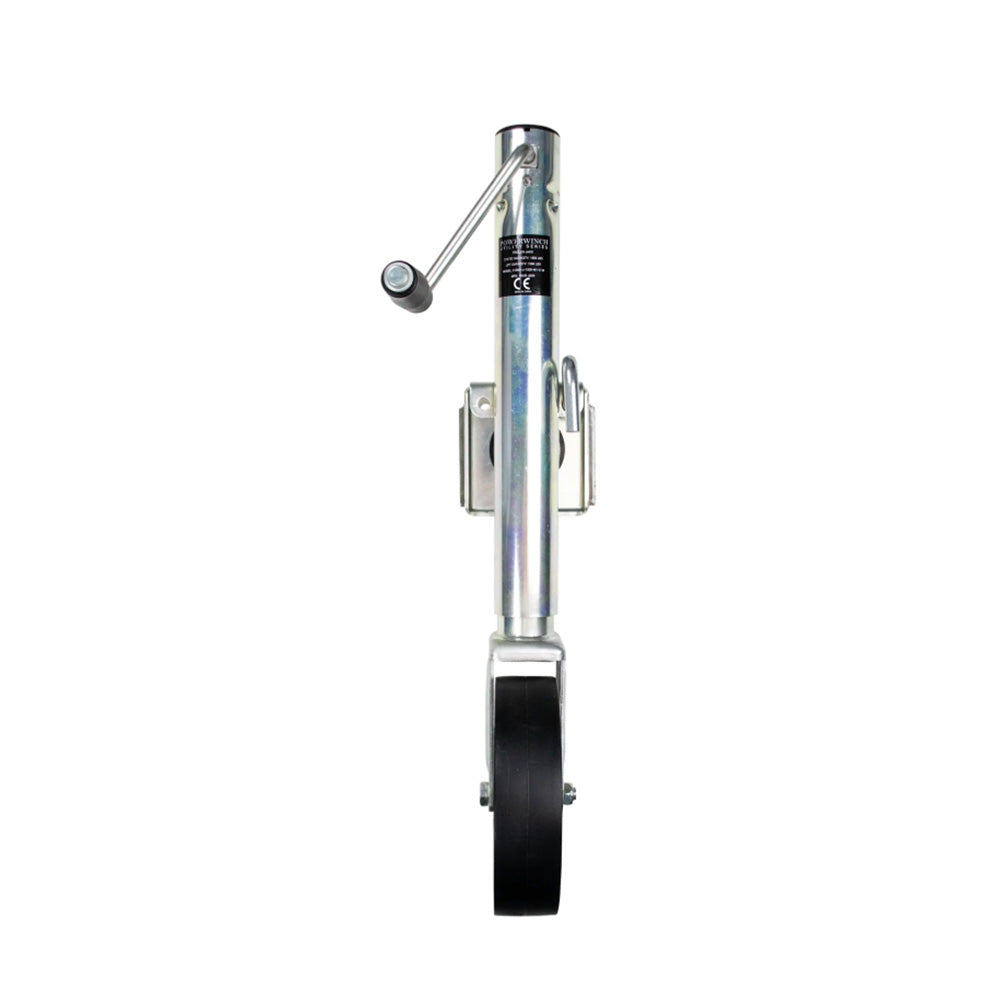 Powerwinch Utility Series Jack  1500lb WeldOn Single Wheel Zinc 21500J1500W1ZR