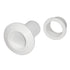TH Marine Recessed Flapper Scupper Drains  White RFS2DP