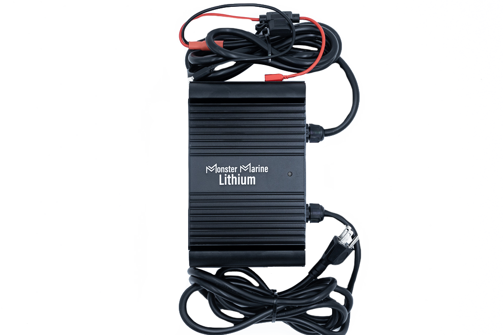 BLACK WIDOW 24V 10A Waterproof Lithium Battery Charger
