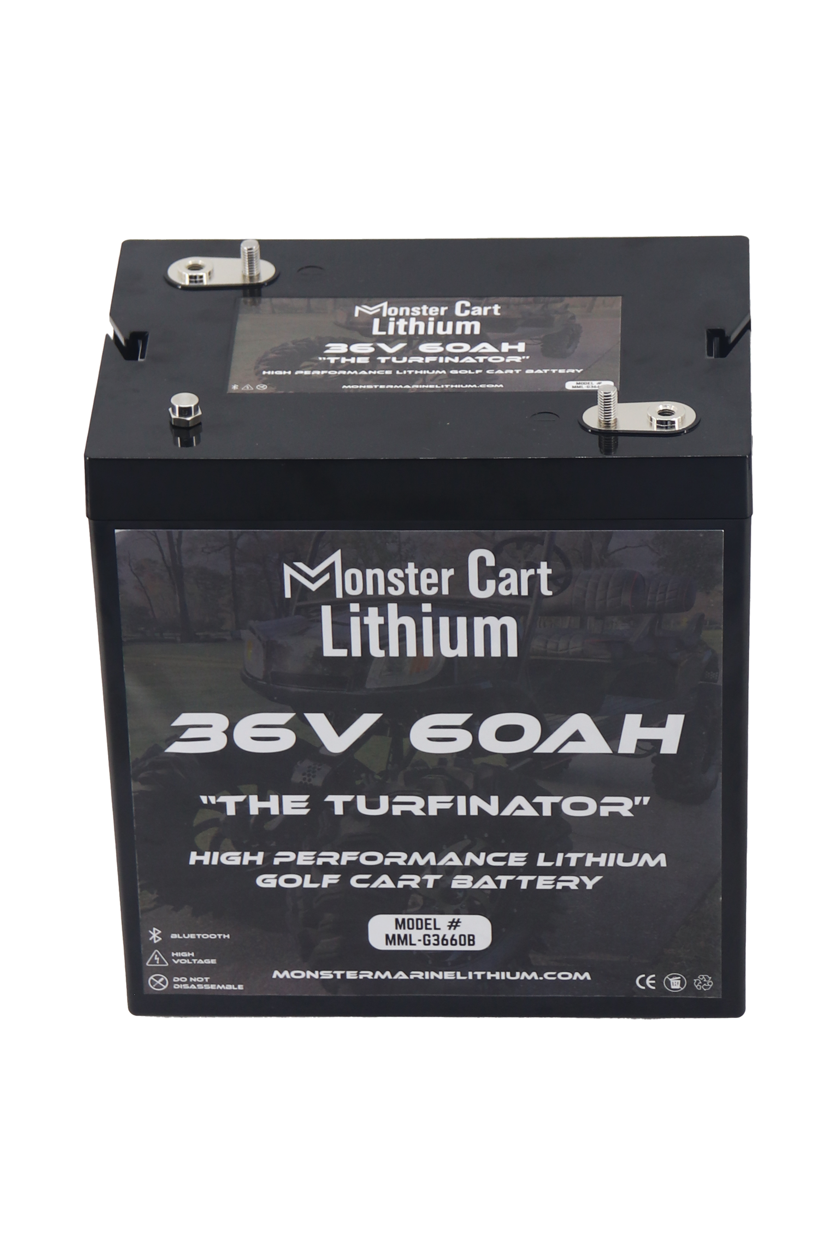 36V 60AH & charger - "THE TURFINATOR" - BLUETOOTH HIGH PERFORMANCE LITHIUM GOLF CART BATTERY - GC2 GROUP