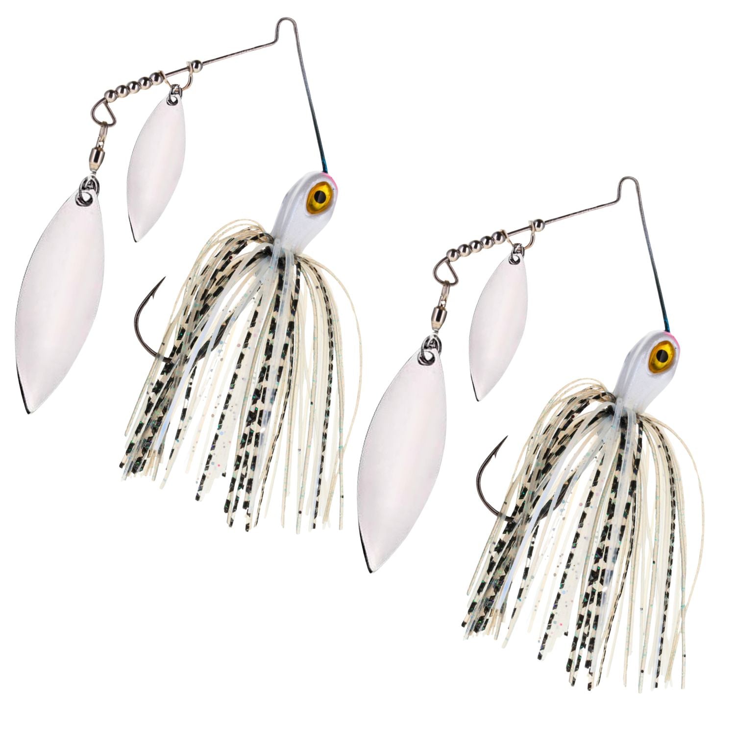 Reaction Tackle Tungsten Double Willow Blade Spinnerbait Jigs (2-Pack)