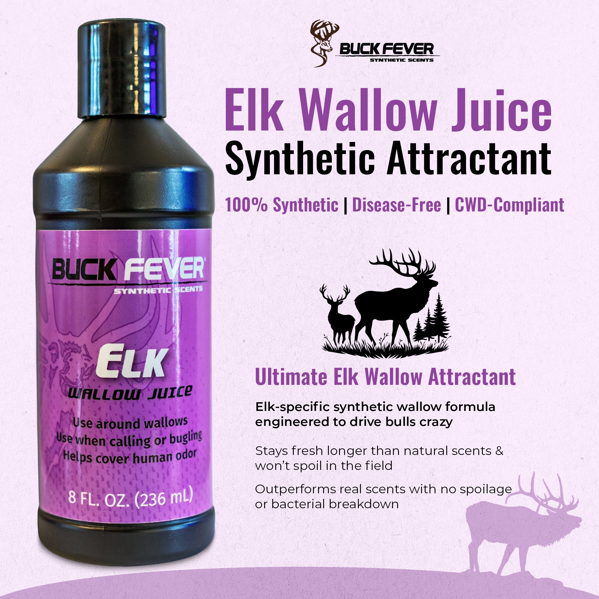 Elk Wallow Juice - Synthetic Elk  Attractant