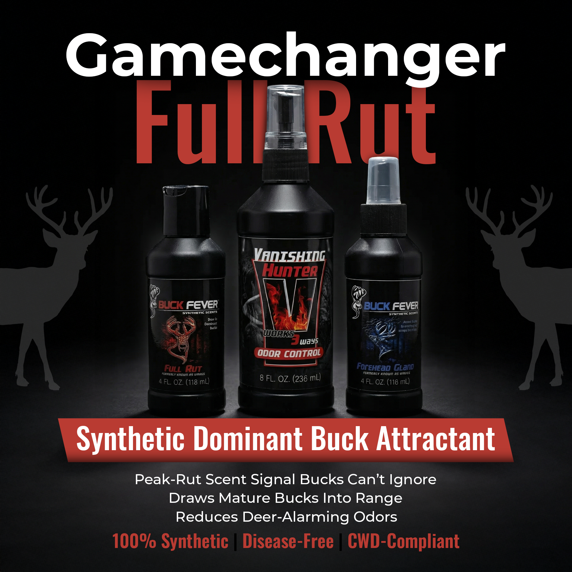 Gamechanger Full Rut - Synthetic Rut Deer Scent Pack