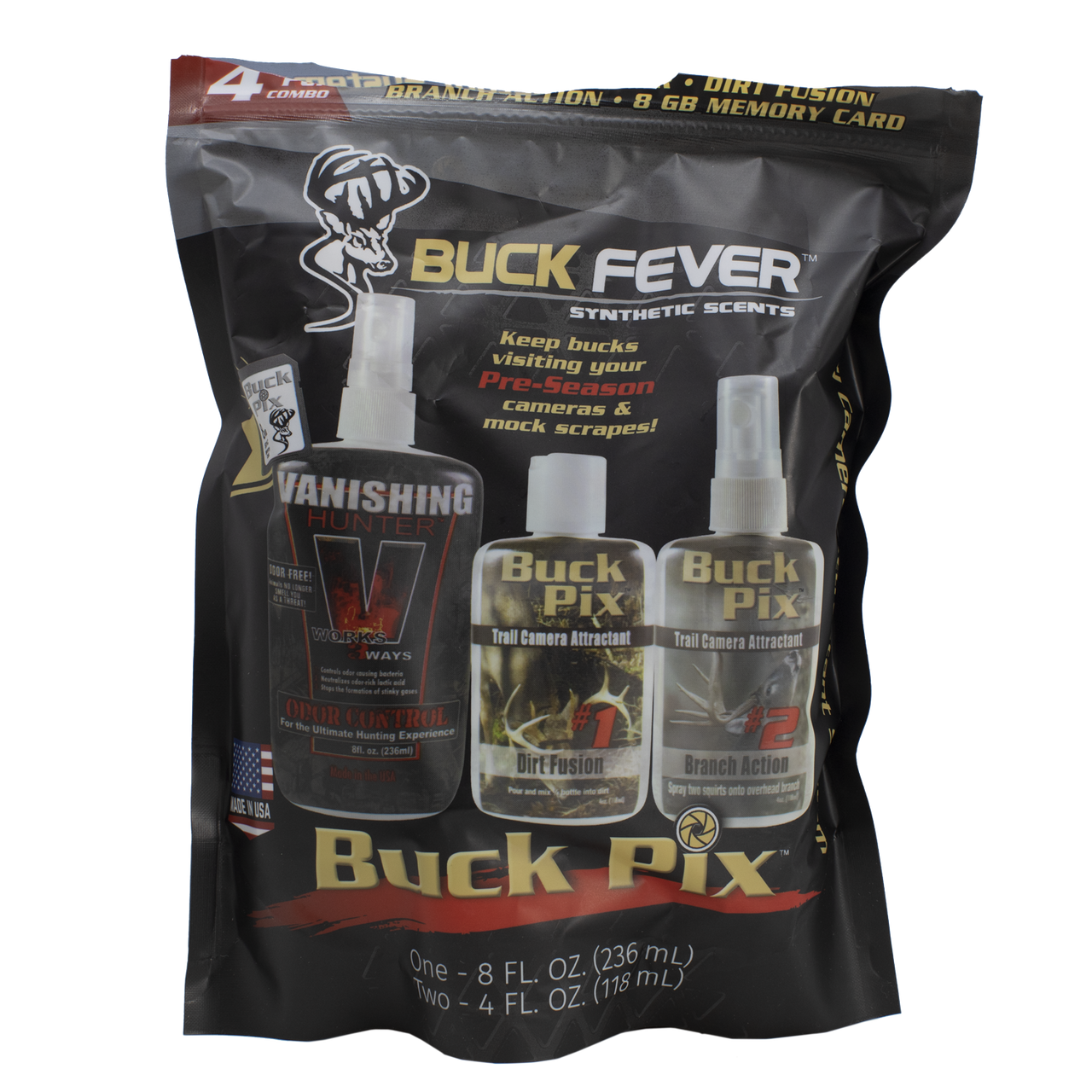 Buck Pix 4-Piece Combo - Synthetic Scent Pack