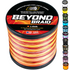 Beyond Braid Lava Hi-Vis Braided Line - Red, Orange & Yellow