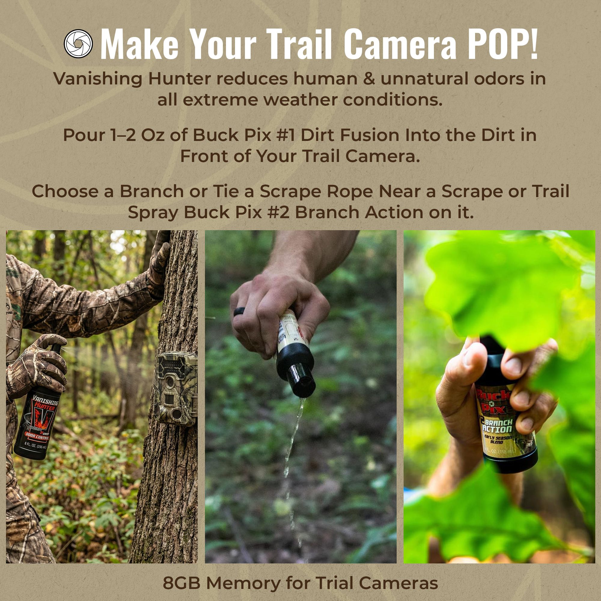 Buck Pix 4-Piece Combo - Synthetic Scent Pack
