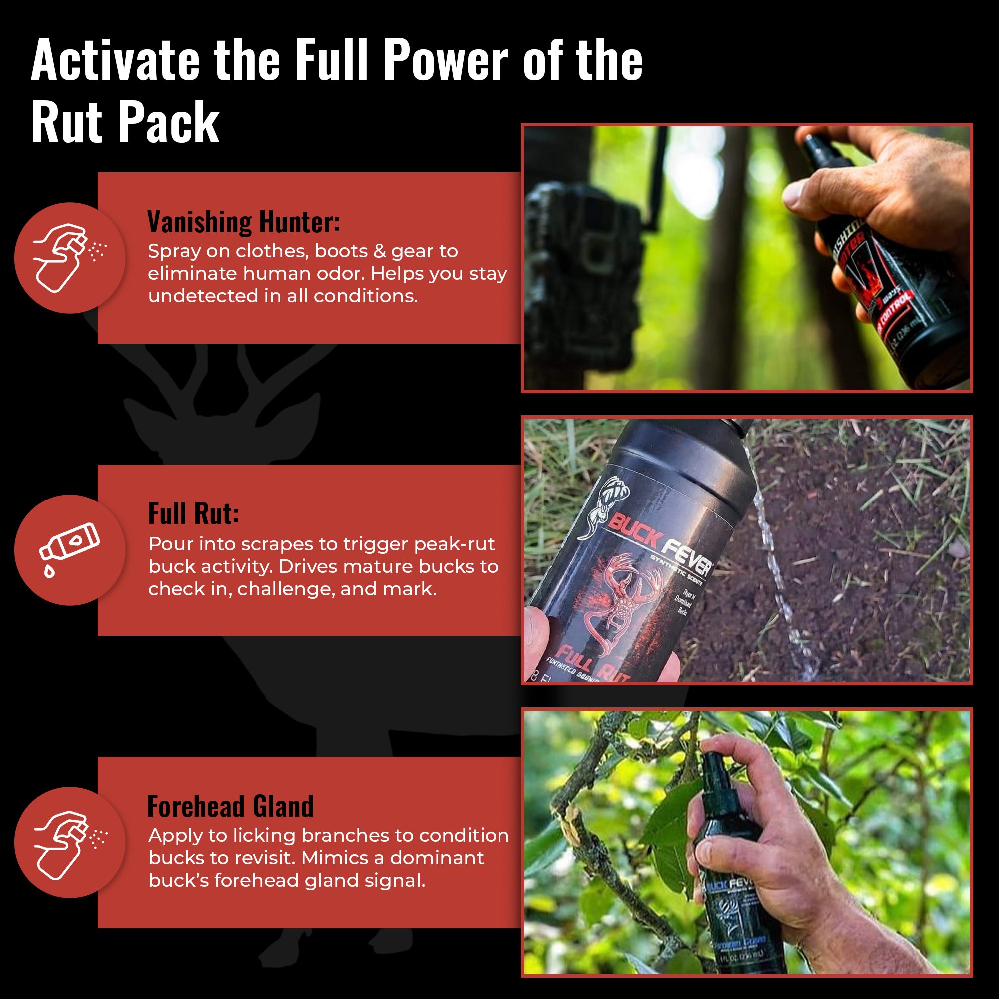 Gamechanger Full Rut - Synthetic Rut Deer Scent Pack