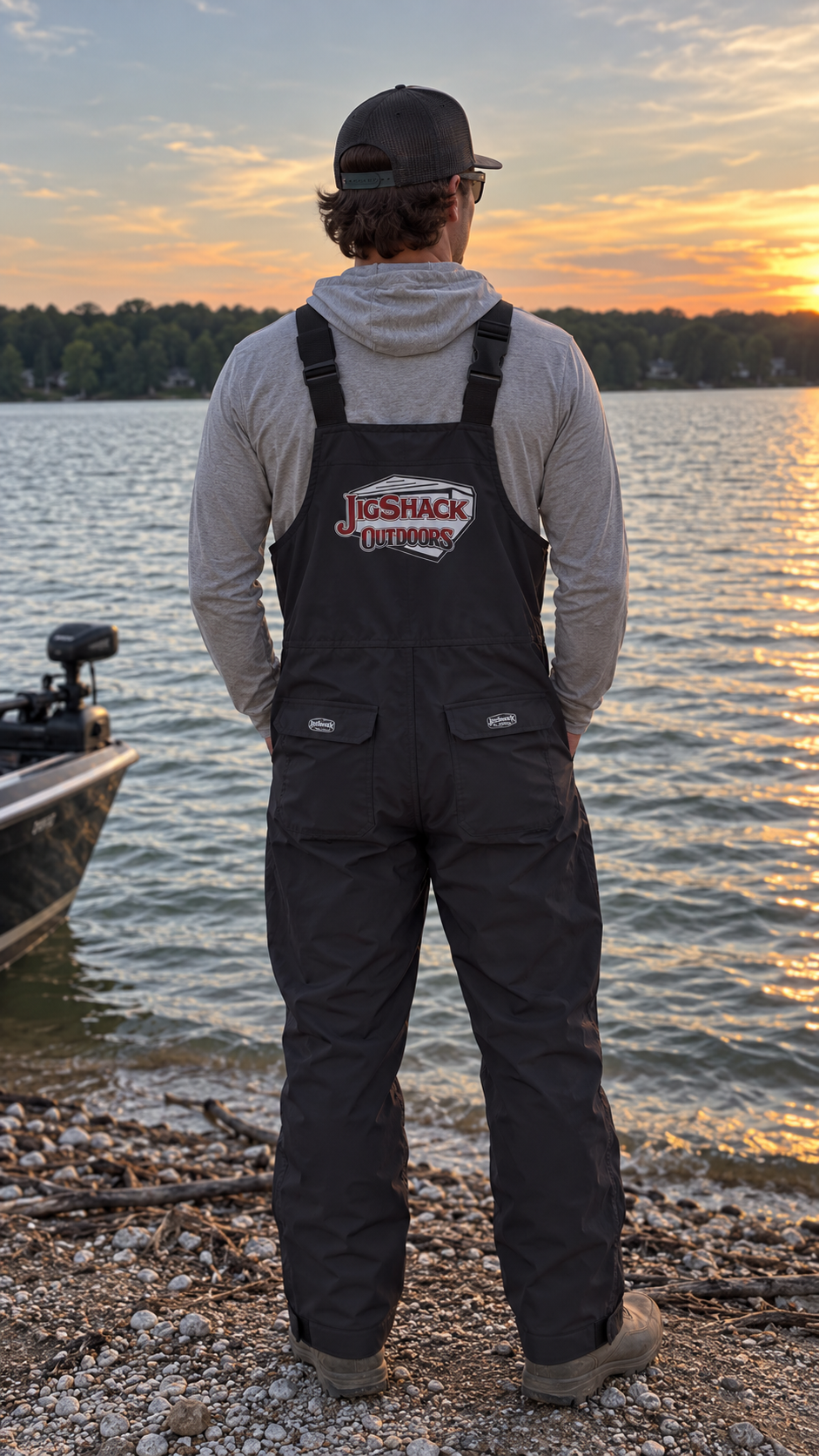 Available Now! Jig Shack Outdoors All Weather Waterproof Rain Bibs (Recommended to Size Down)