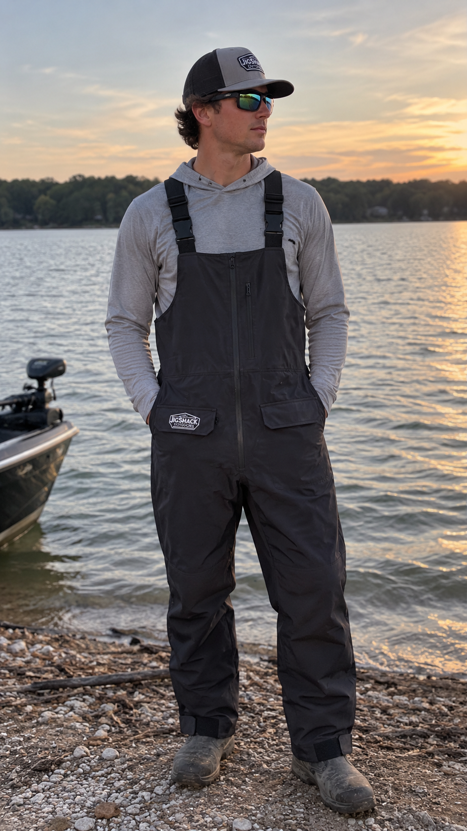 Available Now! Jig Shack Outdoors All Weather Waterproof Rain Bibs (Recommended to Size Down)