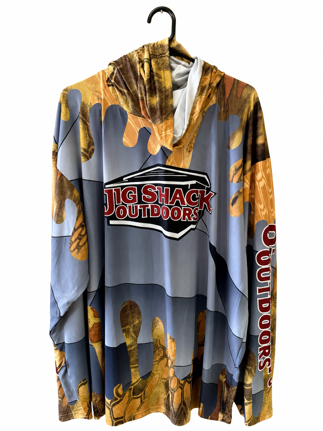 Jig Shack Outdoors Long Sleeve Dry Fit Hoodie with Face Mask