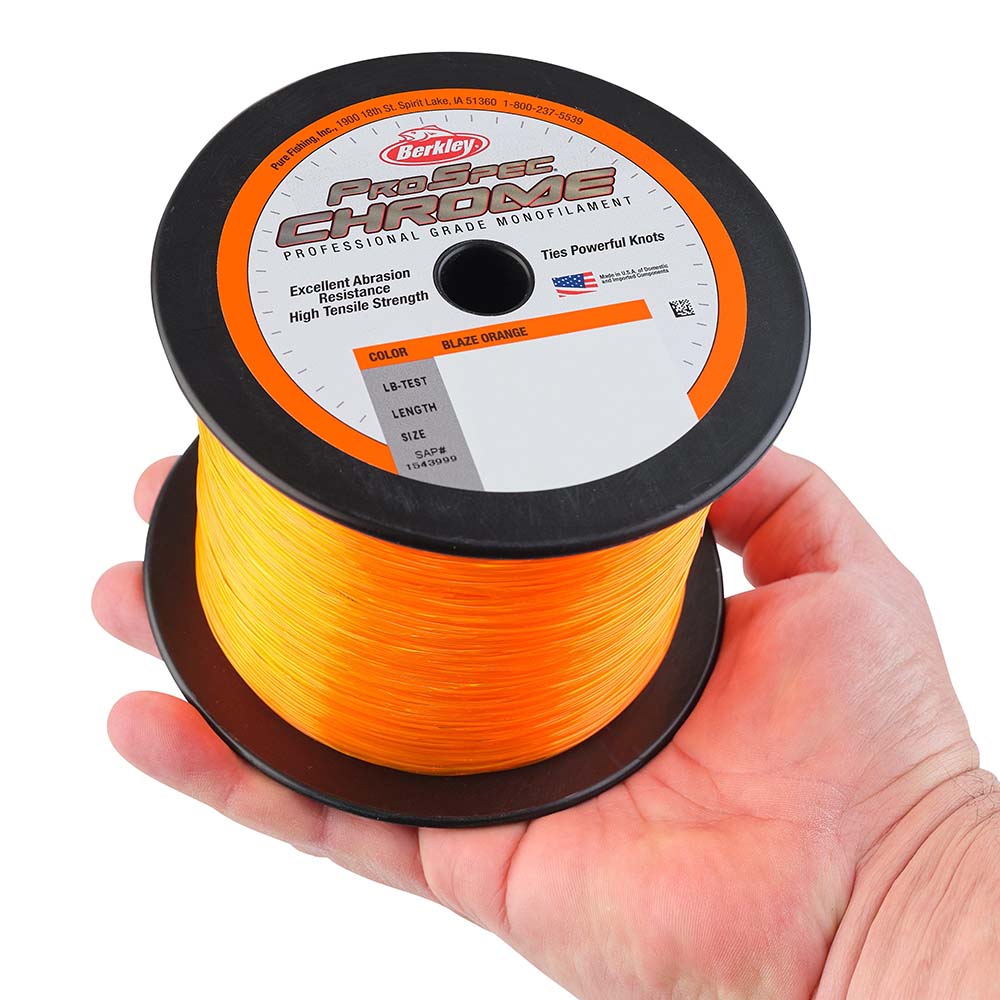 Berkley ProSpec Chrome Blaze Orange Monofilament  50 lb  1000 yds  PSC1B5080 1544000