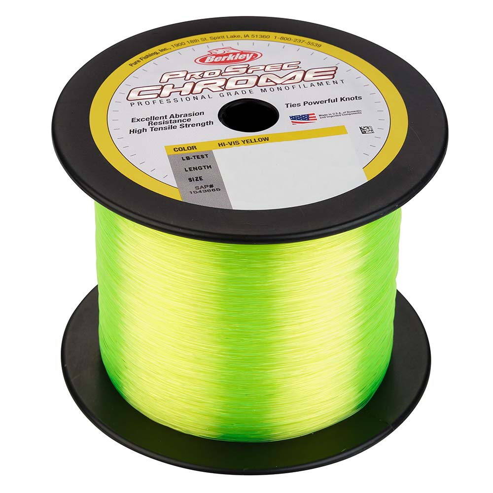 Berkley ProSpec Chrome HiVis Yellow Monofilament  50 lb  1000 yds  PSC1B50HVY 1543668