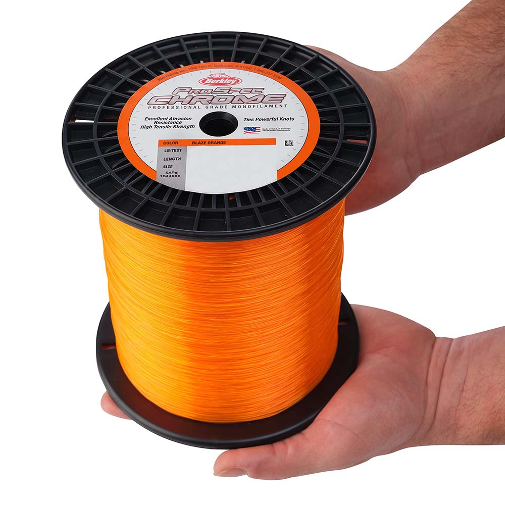 Berkley ProSpec Chrome Blaze Orange Monofilament  30 lb  3000 yds  PSC3B3080 1544004