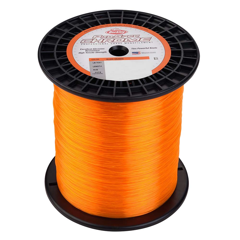 Berkley ProSpec Chrome Blaze Orange Monofilament  16 lb  3000 yds  PSC3B1680 1559032