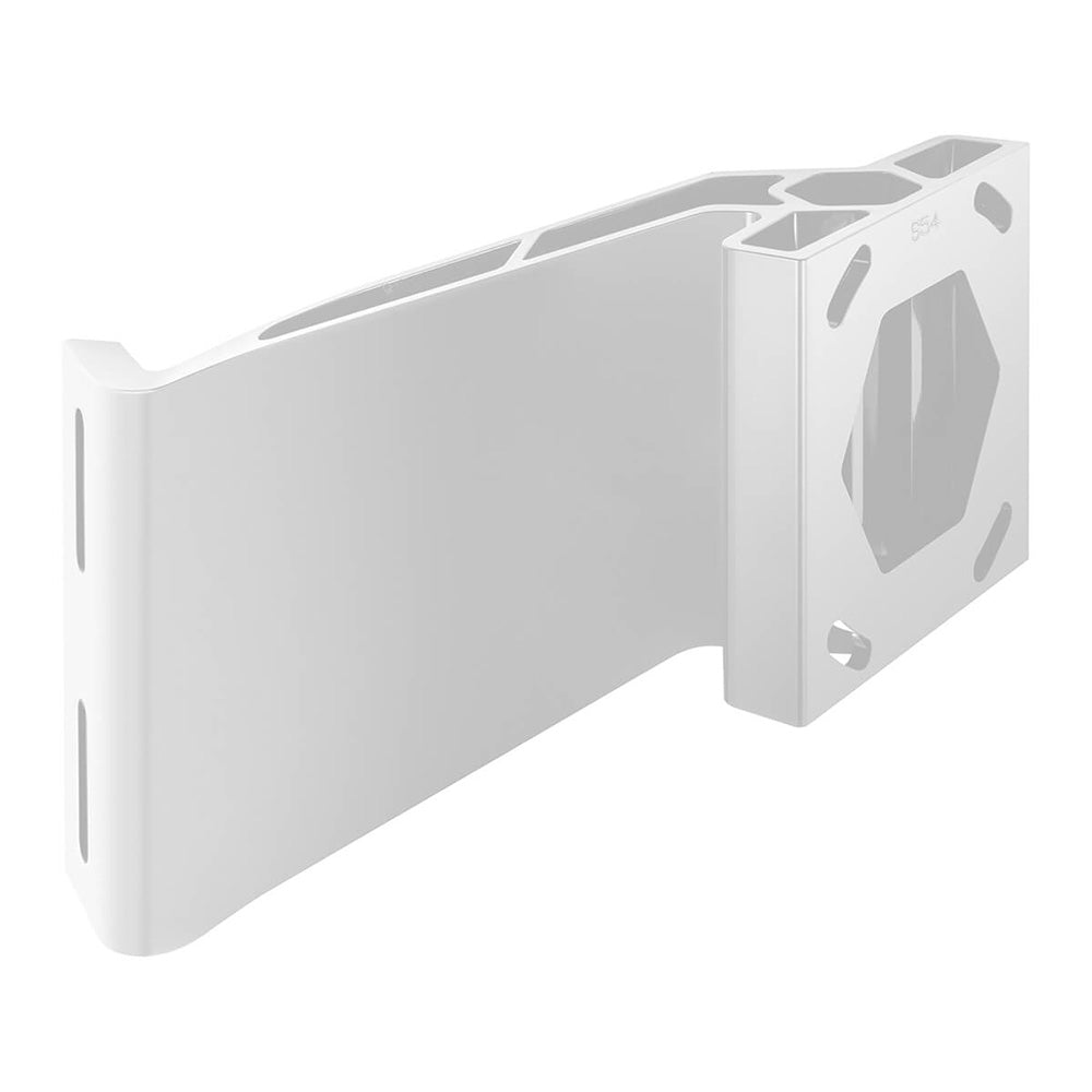 Minn Kota Raptor Jack Plate Adapter Bracket  Starboard  5 Setback  4 Rise  White 1810382