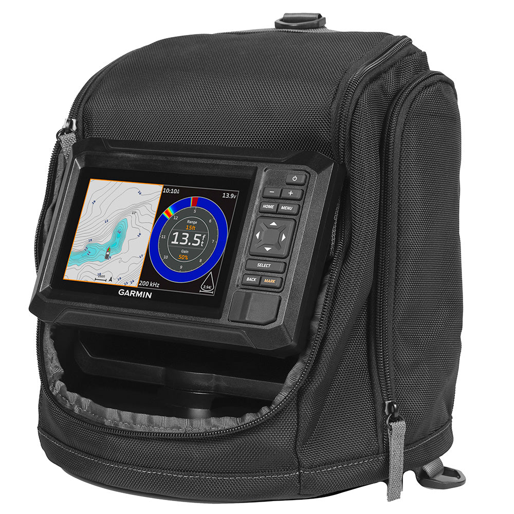 Garmin ECHOMAP UHD2 Keyed 5 cv Ice Fishing Bundle wECHOMAP UHD2 53cv  Dual BeamIF Transducer 0100259035