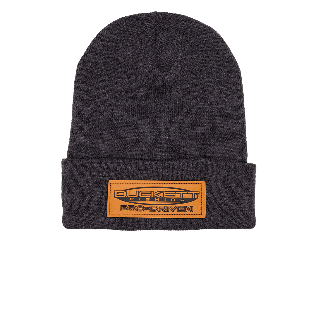 Leather Patch Beanie