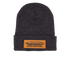 Leather Patch Beanie