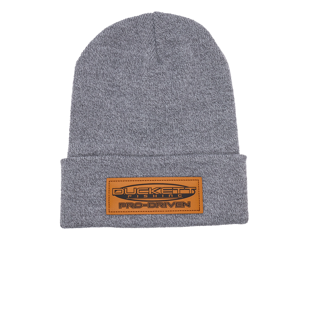 Leather Patch Beanie