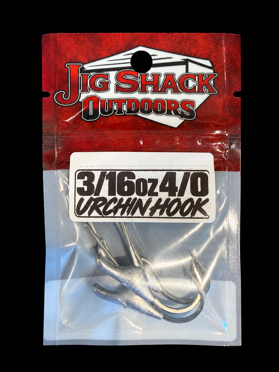 Single Weighted Urchin Saddle Hooks (3 Pack) - Straight Shank