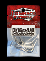 Single Weighted Urchin Saddle Hooks (3 Pack) - Straight Shank