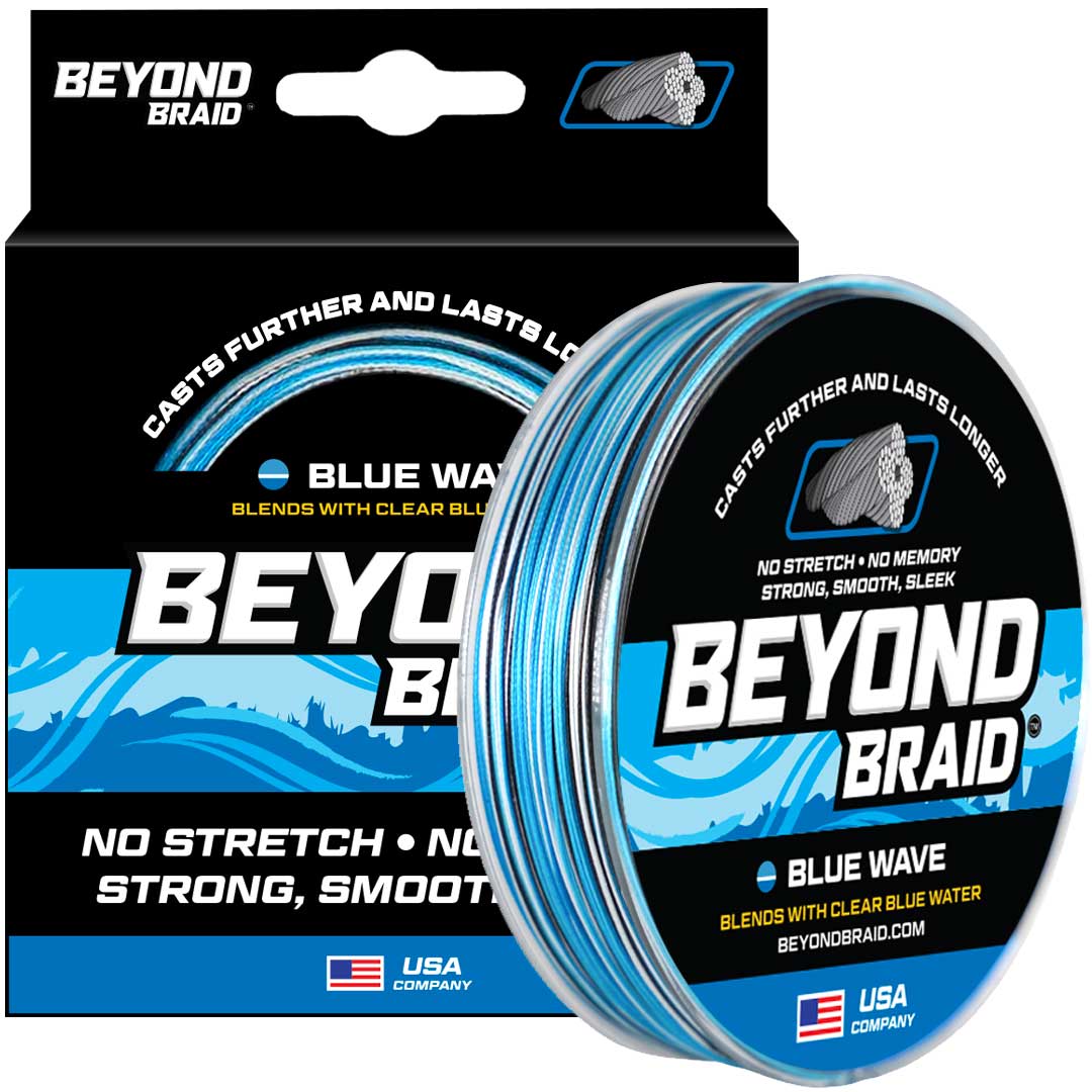 Beyond Braid Blue Wave Braided Line - 300 to 2000 Yard Spools