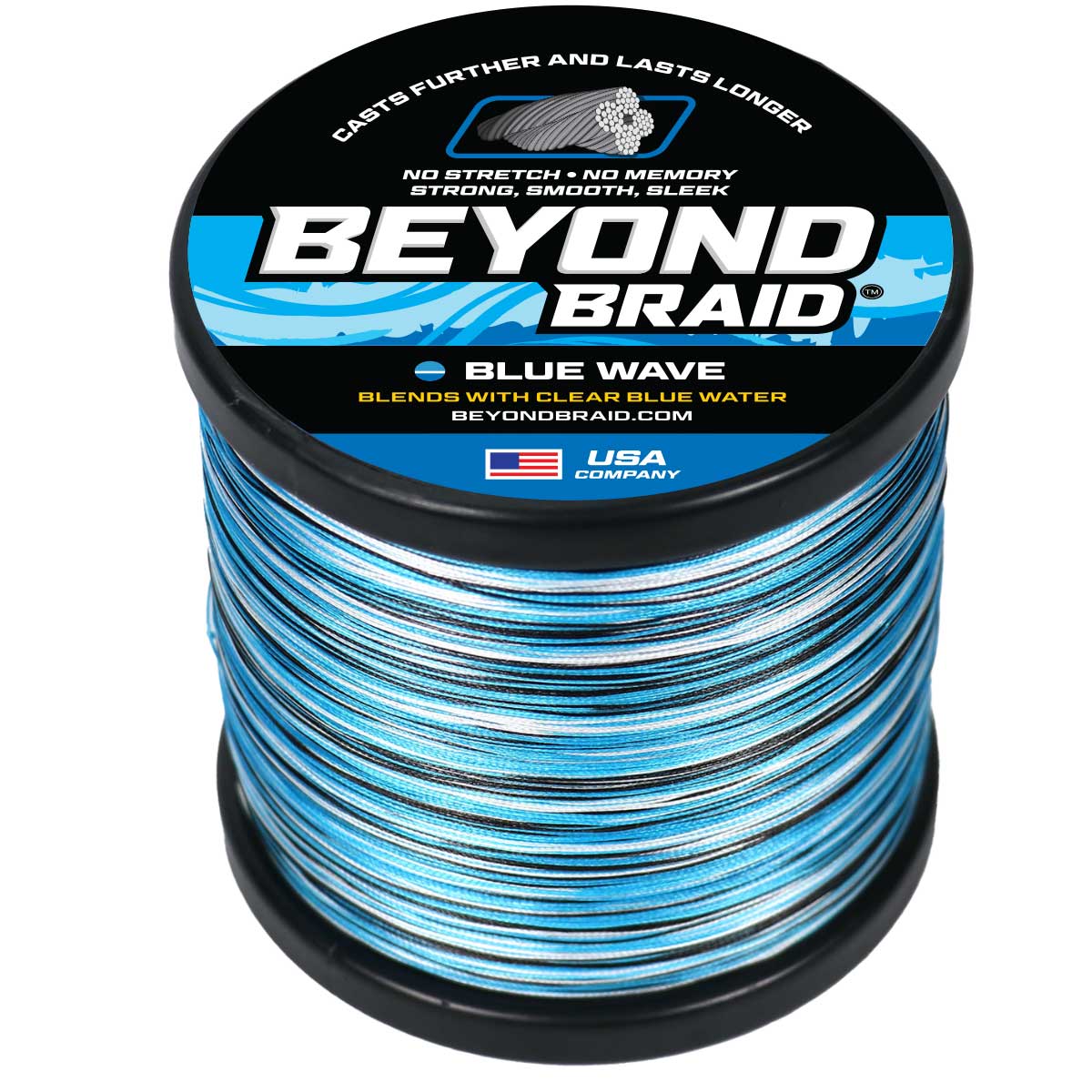 Beyond Braid Pro Grade Braided Fishing Line - 300 Yards