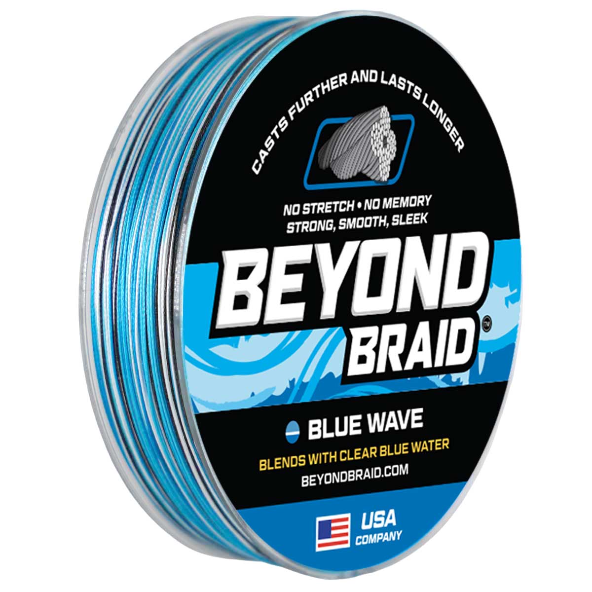 Beyond Braid Blue Wave Braided Line - 300 to 2000 Yard Spools