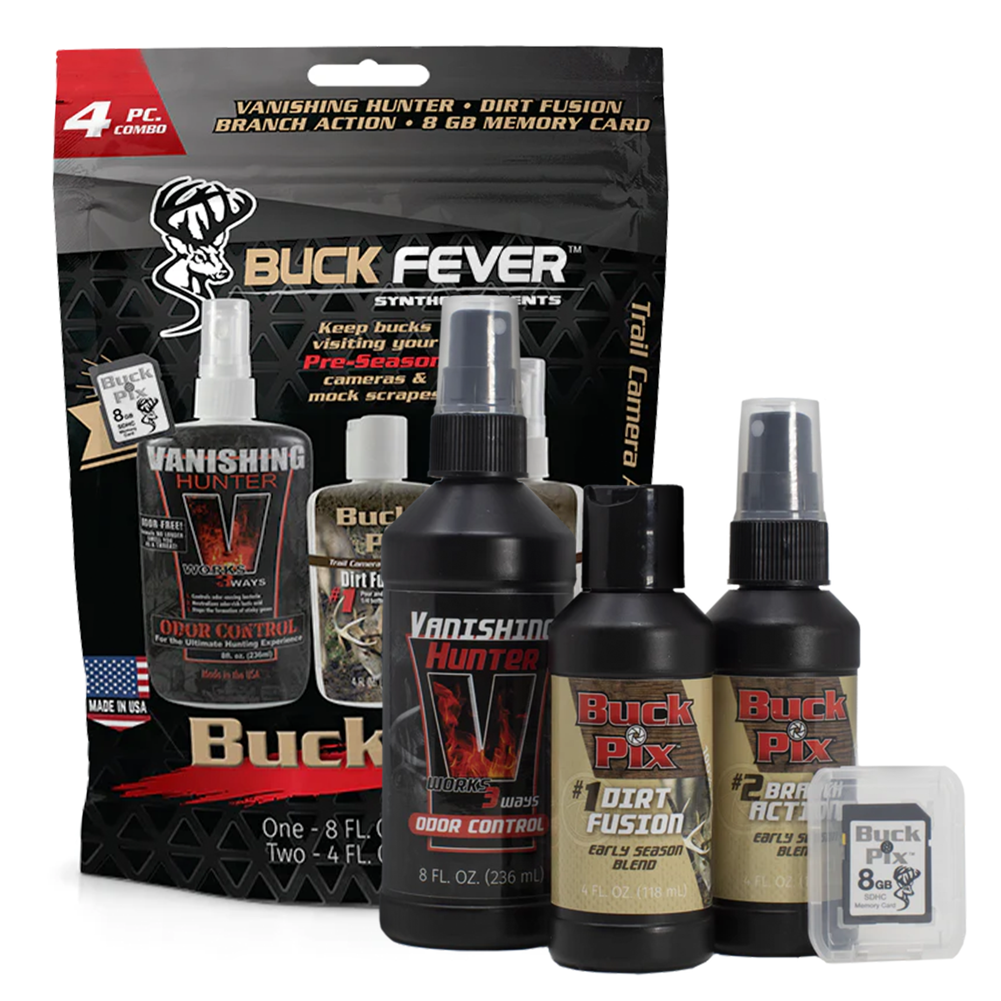 Buck Pix 4-Piece Combo - Synthetic Scent Pack