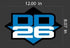 DD26 Fishing Carpet Decal 12" x 8"
