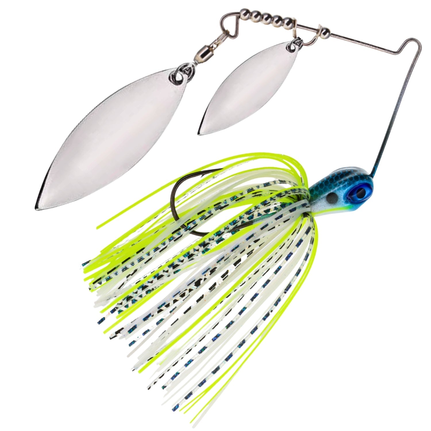 Reaction Tackle Lead Double Willow Blade Spinnerbait Jigs (3-Pack)