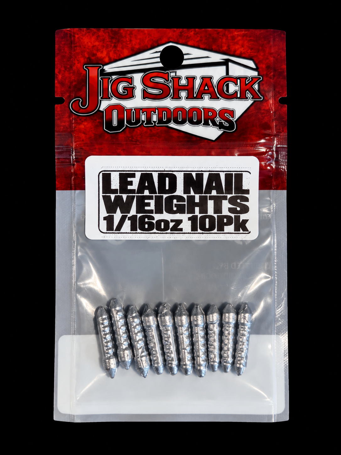 Jig Shack Premium Lead Nail Weights (10 Pack) - Multiple Sizes!