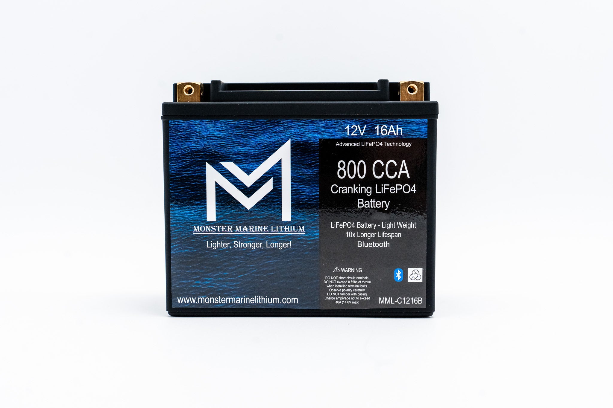 800CCA 12V 16AH Cranking Lithium Battery - BLUETOOTH