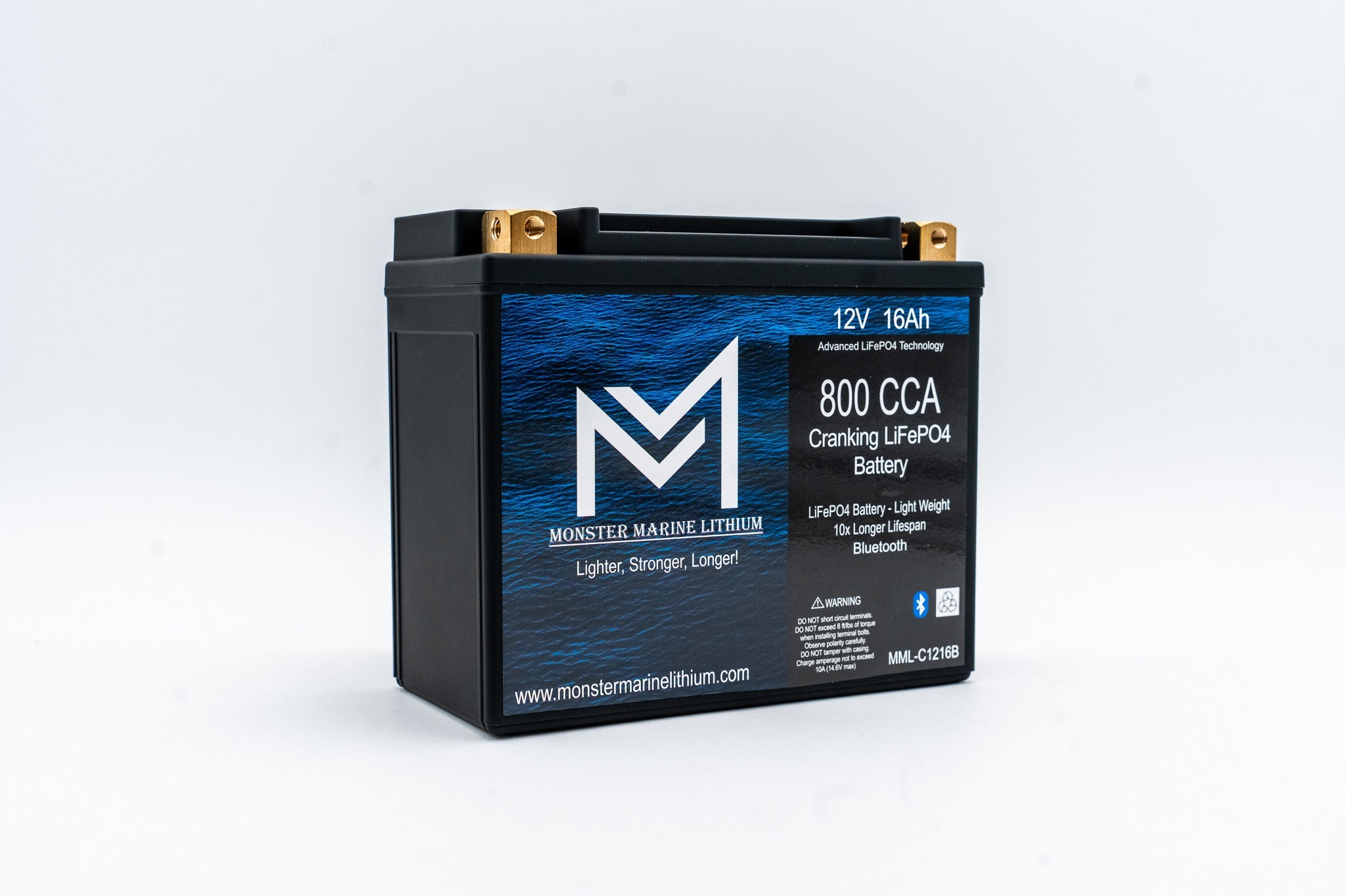 800CCA 12V 16AH Cranking Lithium Battery - BLUETOOTH