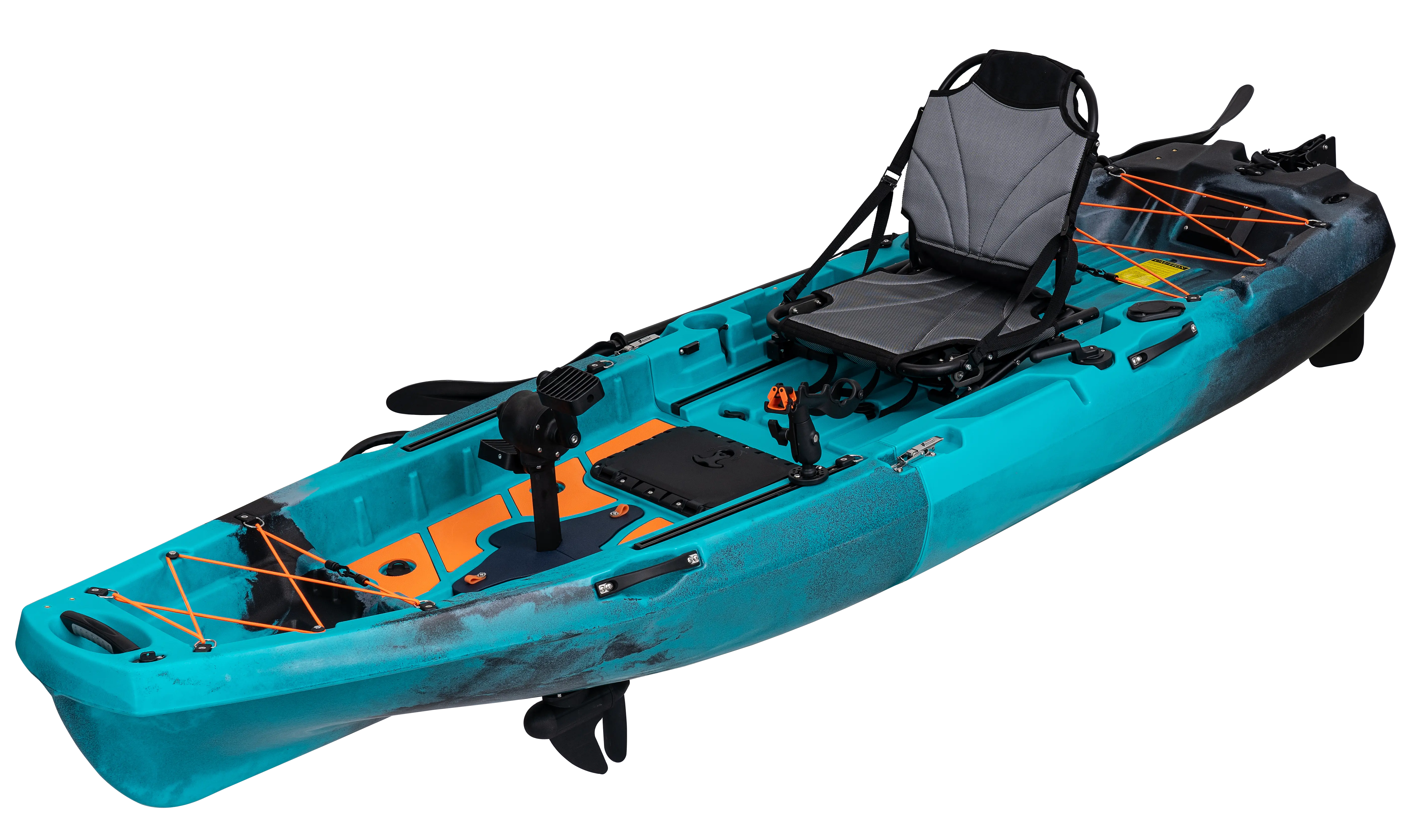 10ft Radar Modular Propeller Drive Pedal Fishing Kayak | 430lbs Capacity | 2 Piece