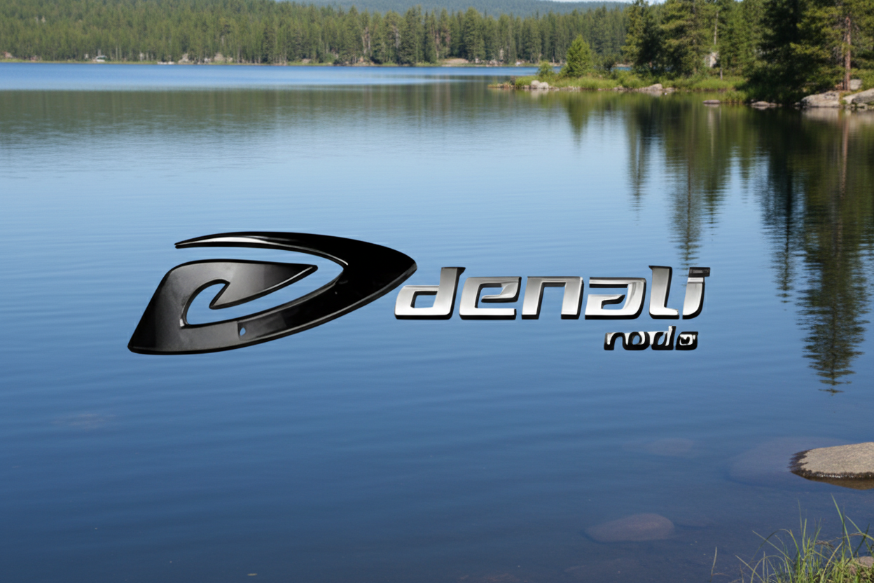 Denali logo on a black background