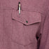Maroon Pearl Snap Shirt | Long Sleeve