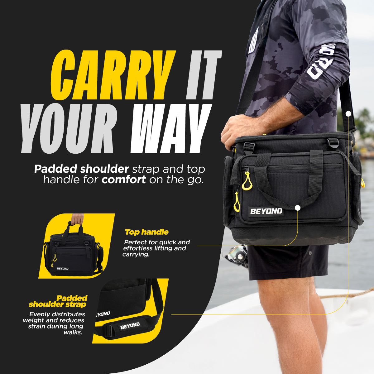 Beyond Fishing Hauler Tackle Bag - Medium, Large & XL