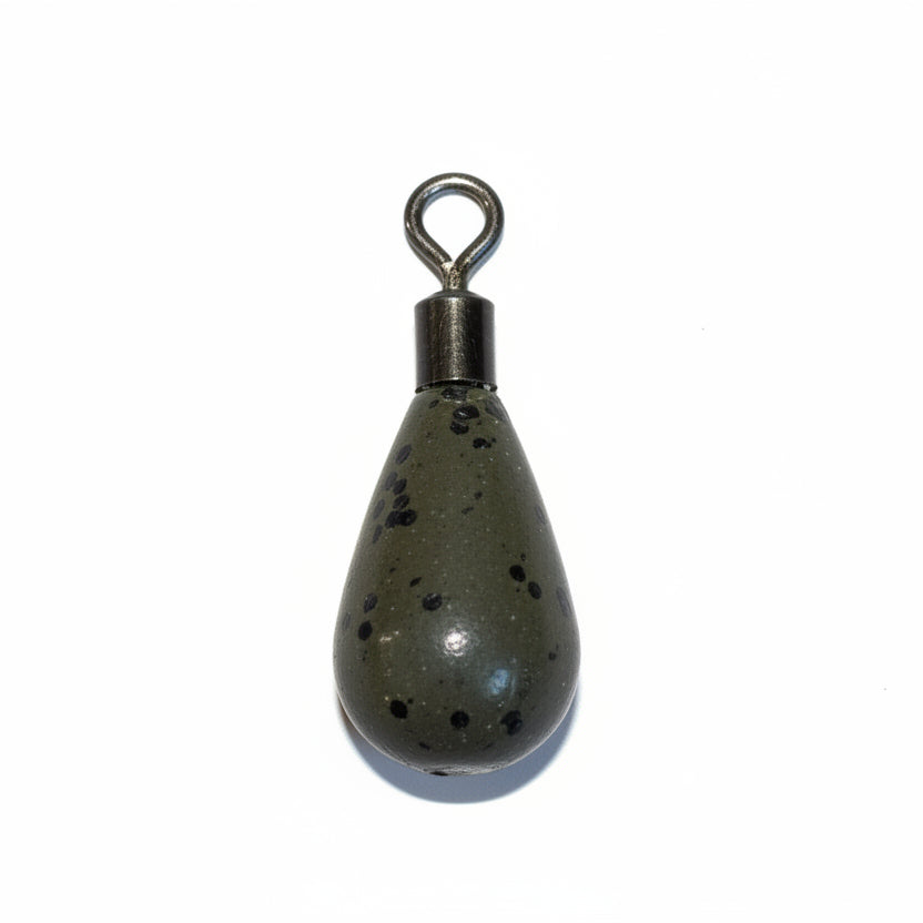 Tungsten Tear Drop Loop Eye Weights - Swivel Eye - (Per 1) Jig Shack Exclusive