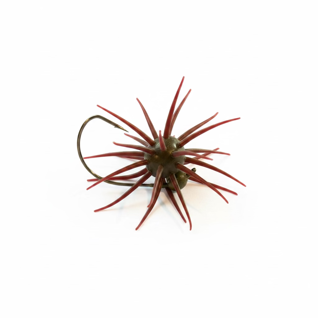 Push-On Tungsten Urchin Hook & Shakey Head - (Per 1) Jig Shack Exclusive