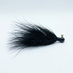 Jig Shack Hand Tied Ball Hair Jigs - Black