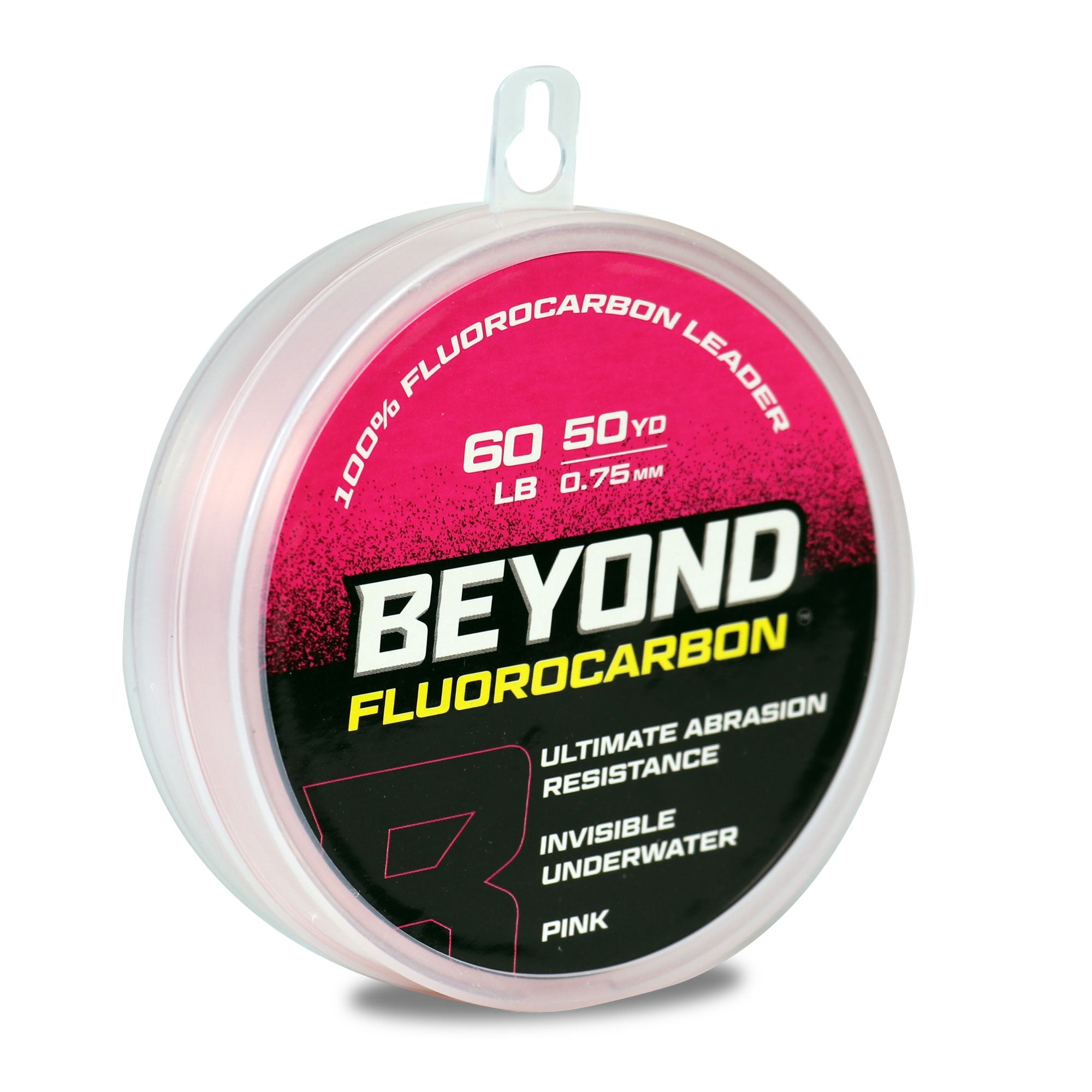 Beyond Fluorocarbon Leader Material 50 Yards - Pink or Clear