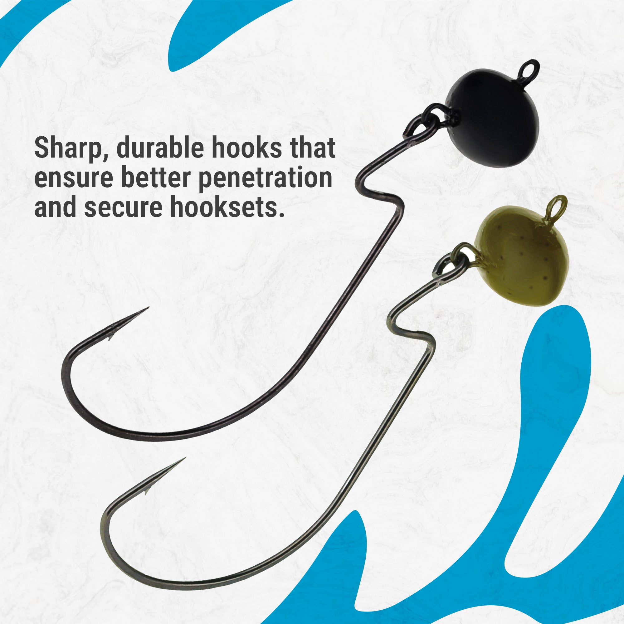 Reaction Tackle Lead Swing Football Jigs - 5-PACK