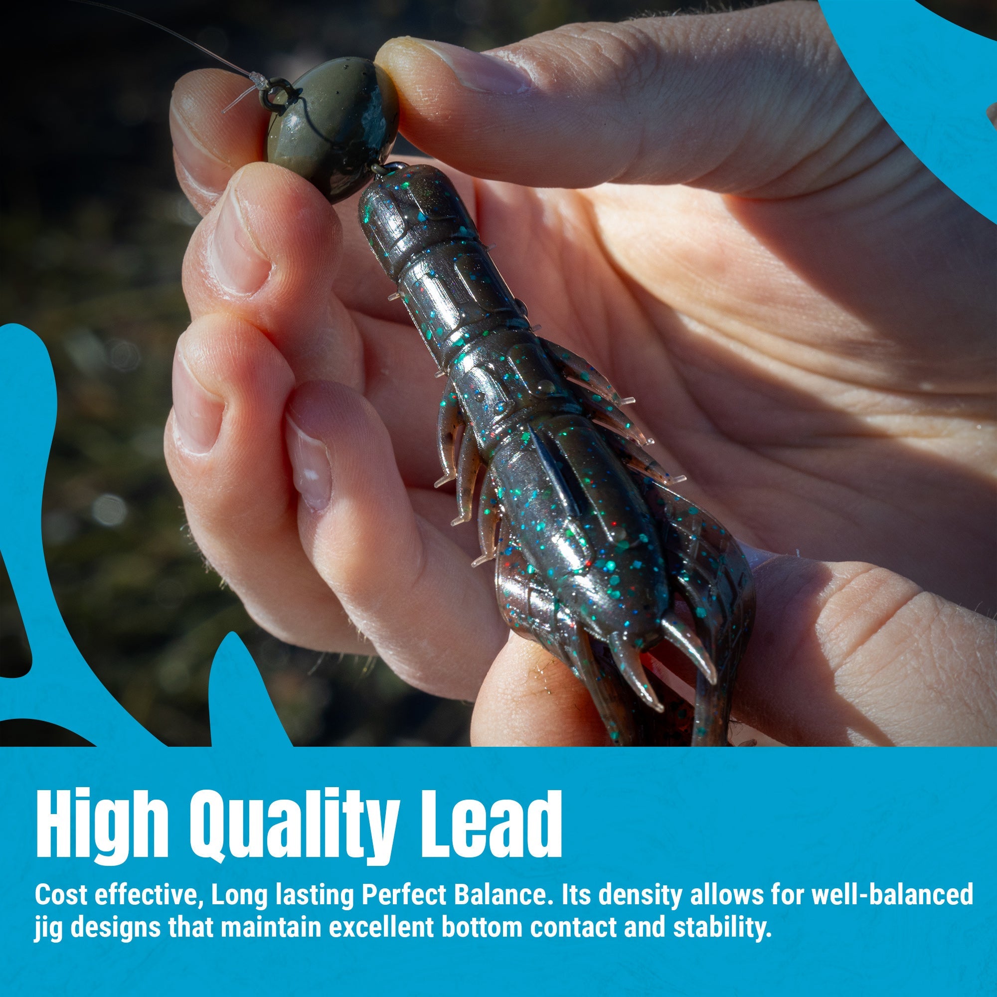 Reaction Tackle Lead Swing Football Jigs - 5-PACK