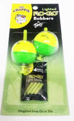 Mr Crappie Lgt FloGlo Bobber