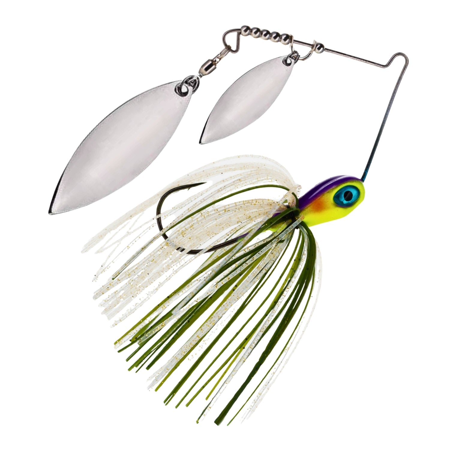 Reaction Tackle Lead Double Willow Blade Spinnerbait Jigs (3-Pack)